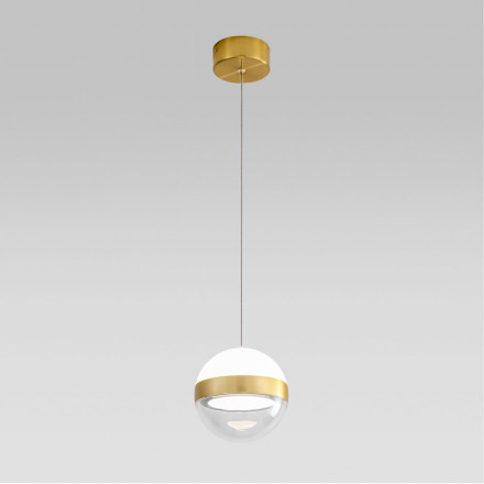 Подвес 5036/9L L-VISION Odeon Light ант.бронза/прозрачн/молочный/металл/акрил Подвес LED 9W 4000K 480лм RONI
