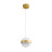 Подвес 5036/9L L-VISION Odeon Light ант.бронза/прозрачн/молочный/металл/акрил Подвес LED 9W 4000K 480лм RONI