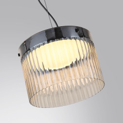 Подвес 5047/24L L-VISION Odeon Light черный/светл.янтарный/металл/стекло Подвес LED 24W 4000К 2715Лм PILLARI