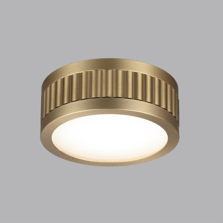 Потолочный 7013/7CL HIGHTECH ODL25 Потолочный св-к  металл/под латунь  IP20 7W CRI&gt;90  3000K 220V MANCHESTER