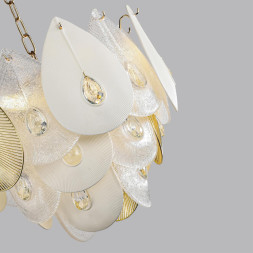 Люстра 5050/11 HALL Odeon Light золото/прозрачный/металл/стекло/фарфор/металл Люстра E14 11*40W CABOCHON