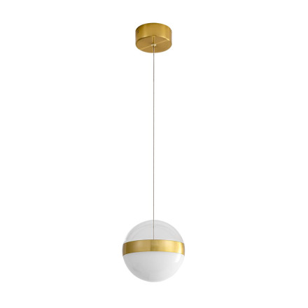 Подвес 5036/12L L-VISION Odeon Light ант.бронза/прозрачн/молочный/металл/акрил Подвес LED 12W 4000K 600лм RONI