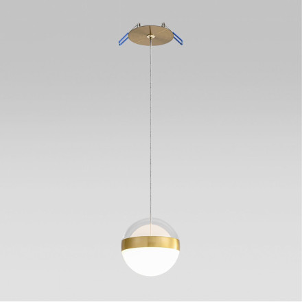 Подвес 5036/12L L-VISION Odeon Light ант.бронза/прозрачн/молочный/металл/акрил Подвес LED 12W 4000K 600лм RONI