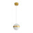 Подвес 5036/12L L-VISION Odeon Light ант.бронза/прозрачн/молочный/металл/акрил Подвес LED 12W 4000K 600лм RONI