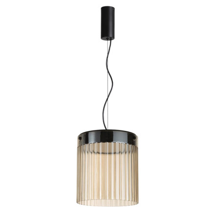 Подвес 5047/20L L-VISION Odeon Light черный/светл.янтарный/металл/стекло Подвес LED 20W 4000К 2238Лм PILLARI