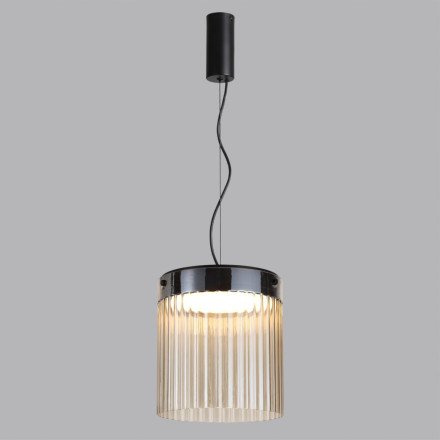 Подвес 5047/20L L-VISION Odeon Light черный/светл.янтарный/металл/стекло Подвес LED 20W 4000К 2238Лм PILLARI
