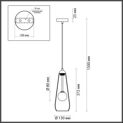 Подвесной светильник Lostar 4954/1 Odeon Light