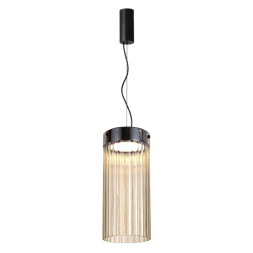 Подвес 5047/10L L-VISION Odeon Light черный/светл.янтарный/металл/стекло Подвес LED 10W 4000К 1237Лм PILLARI