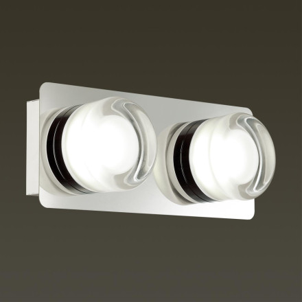 Бра 5206/10WL VINTAGE никель Бра IP44 LED 2*5W 4000K 220V ORTEGA