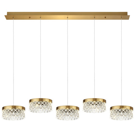 Люстра 5032/30LA L-VISION Odeon Light античн.бронза/металл/акрил Люстра LED 30W 4000K 1954лм FIVRE
