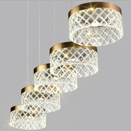 Люстра 5032/30LA L-VISION Odeon Light античн.бронза/металл/акрил Люстра LED 30W 4000K 1954лм FIVRE