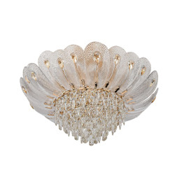 Люстра потолочная 5048/11 HALL Odeon Light золото/прозрачный/янтарный/металл/хрусталь/стекло Люстра E14 11*40W PAROTI