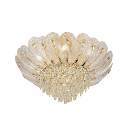 Люстра потолочная 5048/11 HALL Odeon Light золото/прозрачный/янтарный/металл/хрусталь/стекло Люстра E14 11*40W PAROTI