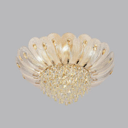 Люстра потолочная 5048/11 HALL Odeon Light золото/прозрачный/янтарный/металл/хрусталь/стекло Люстра E14 11*40W PAROTI