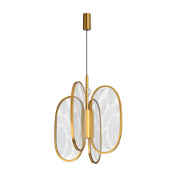 Подвесной светильник 6664/38L L-VISION Odeon Light EXCLUSIVE античн бронза/металл/акрил IP20 LED 38W 2500Лм 3000K PIUMA