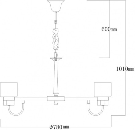 Подвесная люстра Элла 483015108 MW-Light