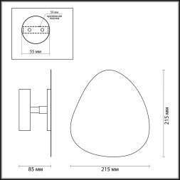 Настенный светильник Pietri 3853/10WL Odeon Light