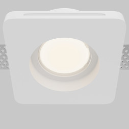Встраиваемый светильник Technical DL002-GU10-01-W Maytoni Technical Downlight Gyps Modern Белый GU10 0