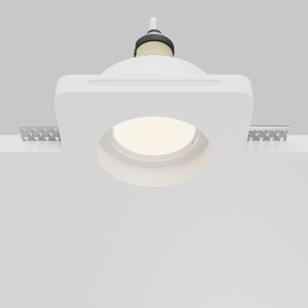 Встраиваемый светильник Technical DL002-GU10-01-W Maytoni Technical Downlight Gyps Modern Белый GU10 0
