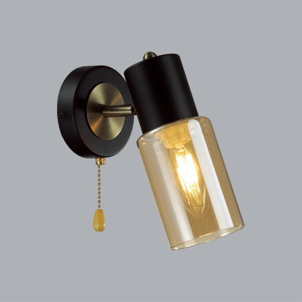 Бра 5644/1W COMFI Lumion чёрный, бронза Бра E14 1*40W 220V RONNIE