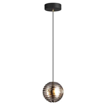 Подвес 5041/12L L-VISION Odeon Light черный/золото/дымчатый/металл/стеко Подвес LED 12W 4000К 1526Лм TRONI