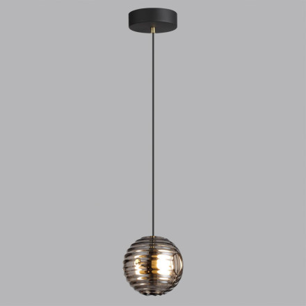 Подвес 5041/12L L-VISION Odeon Light черный/золото/дымчатый/металл/стеко Подвес LED 12W 4000К 1526Лм TRONI
