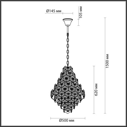 Подвесная люстра Talerti 4923/10A Odeon Light