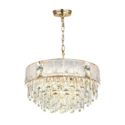 Люстра 5070/11 HALL Odeon Light золото/прозрачный/матовый/металл/хрусталь/стекло Люстра E14 11*40W FIESTA