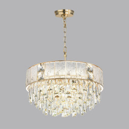 Люстра 5070/11 HALL Odeon Light золото/прозрачный/матовый/металл/хрусталь/стекло Люстра E14 11*40W FIESTA