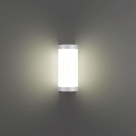 Светильник ландшафтный настенный светодиодный 359299 STREET Novotech белый IP65 LED 6W 4000K 180-265V OPAL