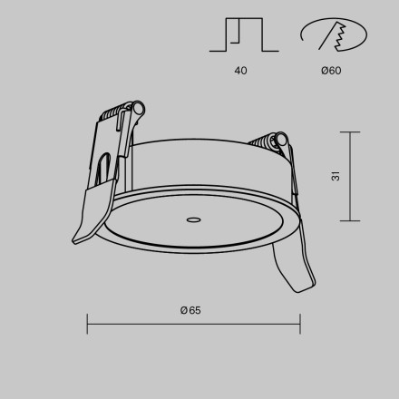 Аксессуар Technical PA001-RS-W Maytoni Technical Pendant Accessories for pendant Белый