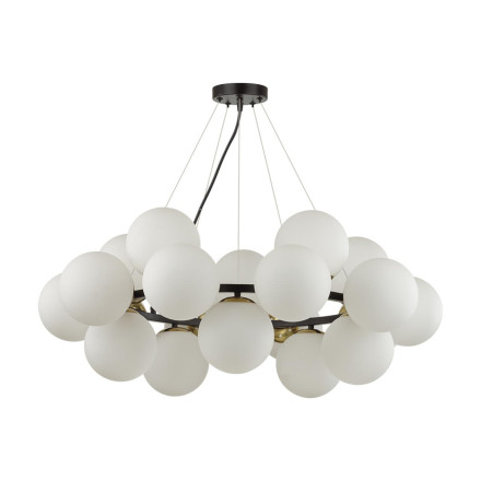 Люстра 6508/20 MODERNI Lumion чёрный, белый, бронза Люстра E14 20*40W 220V MELONA