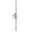 Настенный светильник 6694/6WL L-VISION Odeon Light хром/металл/хрусталь IP20 LED 6W 360Лм 3000K ALETTA