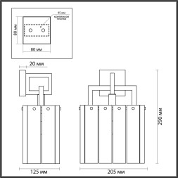 Бра Edera 4976/1W Odeon Light