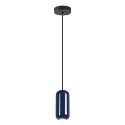 Подвес 5053/1E PENDANT Odeon Light черный/синий/металл Подвес GU10 LED 4W OVALI