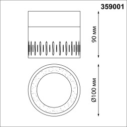 Точечный светильник AURA 359001 Novotech