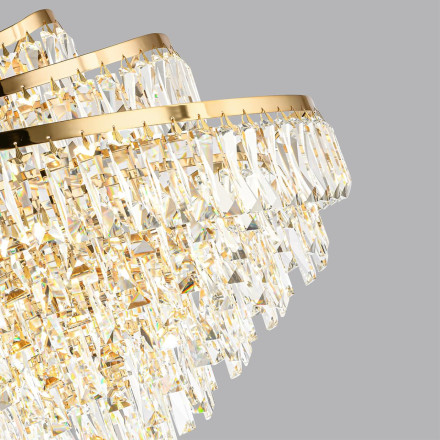 Люстра 5073/12 HALL Odeon Light золото/прозрачный/металл/хрусталь Люстра E14 12*40W WAYTA
