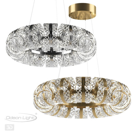 Люстра 5029/92L L-VISION Odeon Light хром/металл/акрил Люстра LED 92W 4000K 5581лм MIRAGE