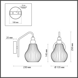 Бра Eleonora 4562/1W Lumion