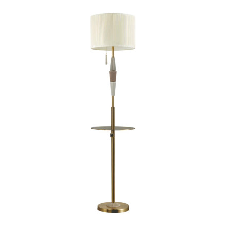 Торшер 5403/1F CLASSIC Odeon Light EXCLUSIVE бронзовый/светло-коричневый/кремовый/металл/керамика/ткань Торшер E27 1*60W LATTE