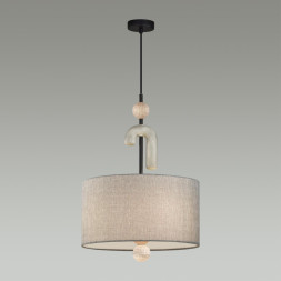 Люстра 5410/3 MODERN Odeon Light EXCLUSIVE черный матов./серый/металл/полирезин/ткань Подвес E14 3*40W BAGEL