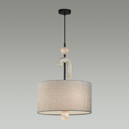 Люстра 5410/3 MODERN Odeon Light EXCLUSIVE черный матов./серый/металл/полирезин/ткань Подвес E14 3*40W BAGEL