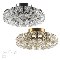 Люстра потолочная 5029/104CL L-VISION Odeon Light хром/металл/акрил Люстра потолочная LED 104W 5935лм MIRAGE