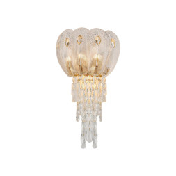 Бра 5048/4W HALL Odeon Light золото/прозрачный/янтарный/металл/хрусталь/стекло Бра G9 4*40W PAROTI