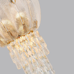 Бра 5048/4W HALL Odeon Light золото/прозрачный/янтарный/металл/хрусталь/стекло Бра G9 4*40W PAROTI