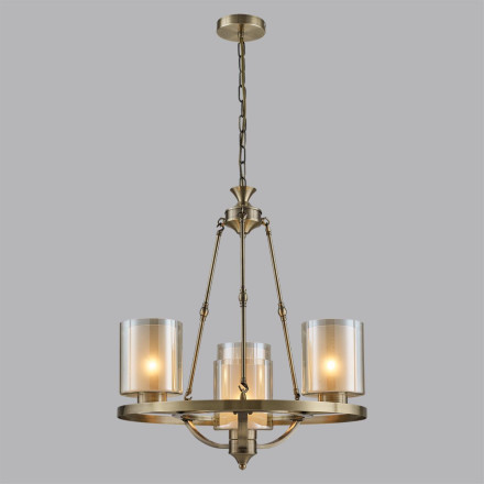 Люстра 6524/4 COUNTY Lumion античная латунь Люстра E27 4*60W 220V RIVERLY