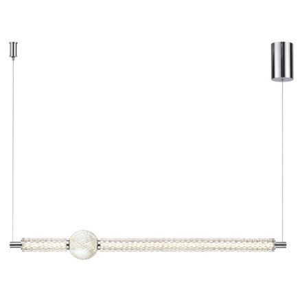 Подвес 5007/28L L-VISION Odeon Light хром/металл/акрил Подвес LED 28W 4000K 2089лм CRYSTAL