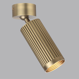 Потолочный 7013/1C HIGHTECH ODL25 Потолочный св-к  поворотный на 360° металл/под латунь  IP20 LED  GU10 10W 220V MANCHESTER