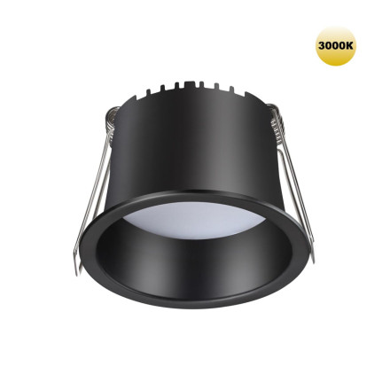 Светильник встраиваемый светодиодный 359233 SPOT Novotech черный IP20 LED 6W 220V 360Лм 3000К TRAN