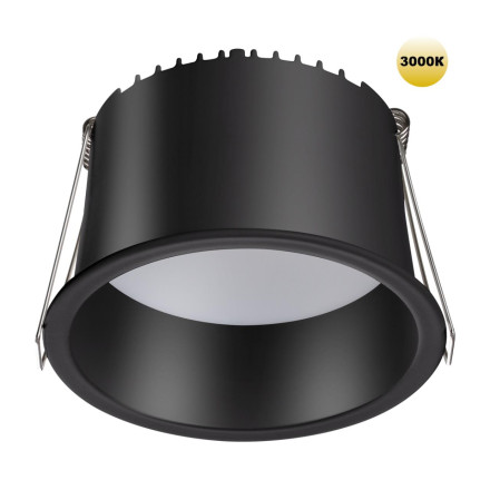 Светильник встраиваемый светодиодный 359237 SPOT Novotech черный IP20 LED 12W 220V 840Лм 3000К TRAN